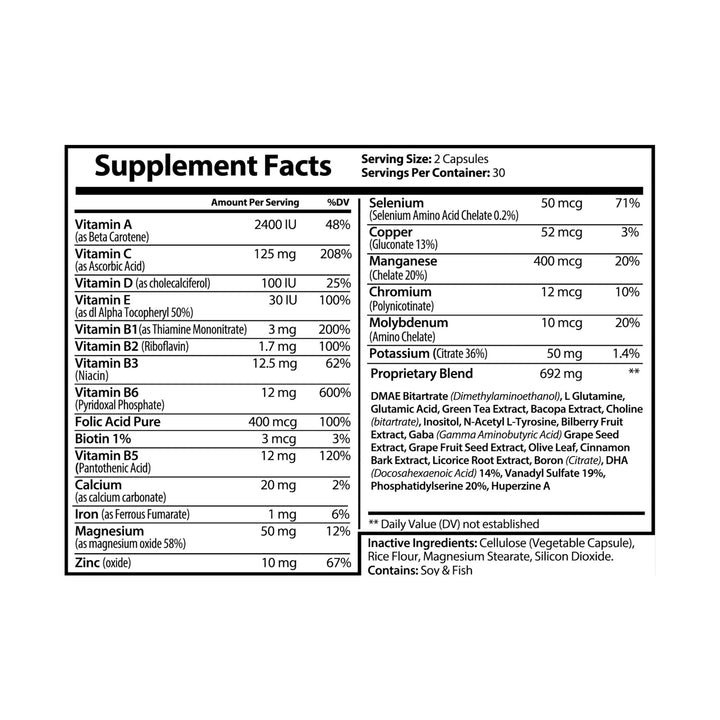 Strongist Brain Support Complex Supplement (60 Capsules)