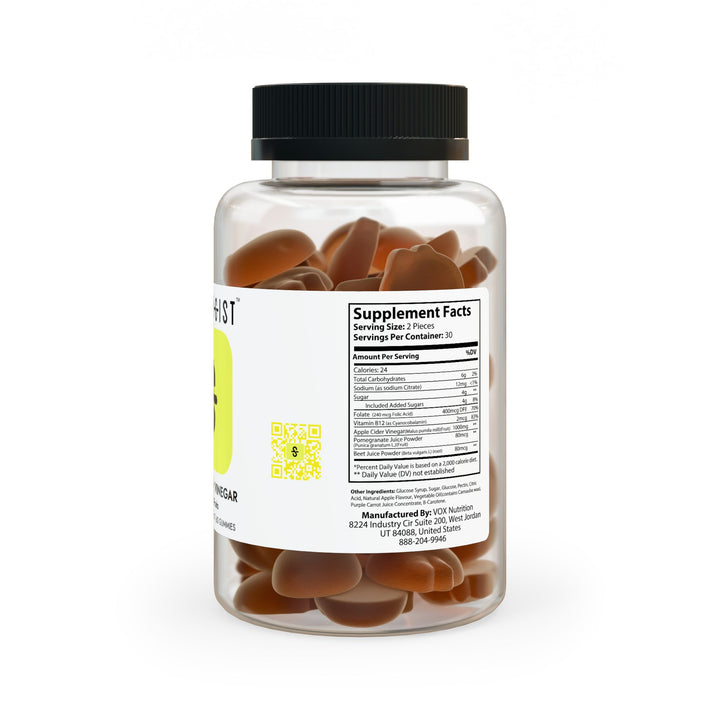 Strongist Apple Cider Vinegar Gummies (60 Gummies)