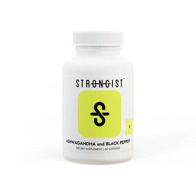 Strongist Ashwagandha and Black Pepper Supplement (60 capsules)